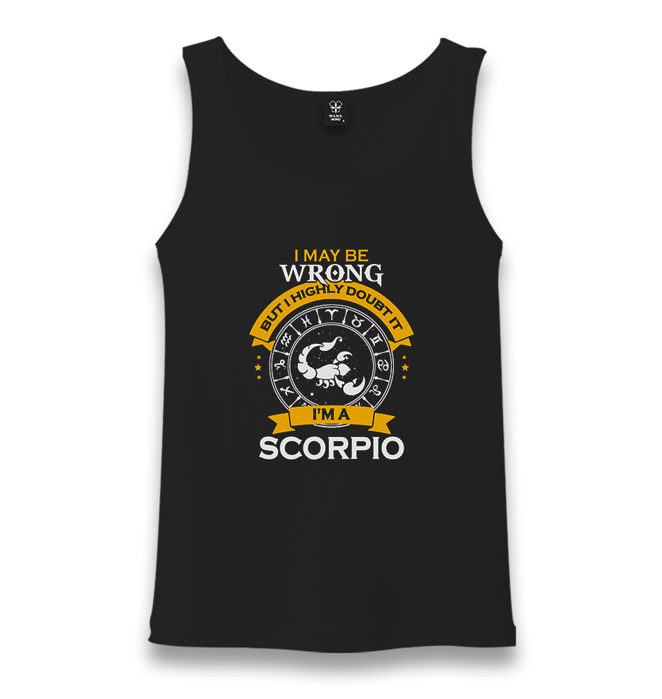 Zodiac - I'm a Scorpio Unisex Black Tank Top - Premium  from W.E.N.S. WIND - Just 6490! Shop now at W.E.N.S. WIND