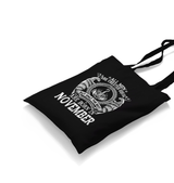 Zodiac - Born in November Men Black Canvas Totebag - Premium  from W.E.N.S. WIND - Just 4990! Shop now at W.E.N.S. WIND