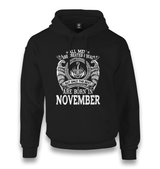 Only the Best are Born in November II Unisex Black Hoodie - Premium  from W.E.N.S. WIND - Just 11990! Shop now at W.E.N.S. WIND