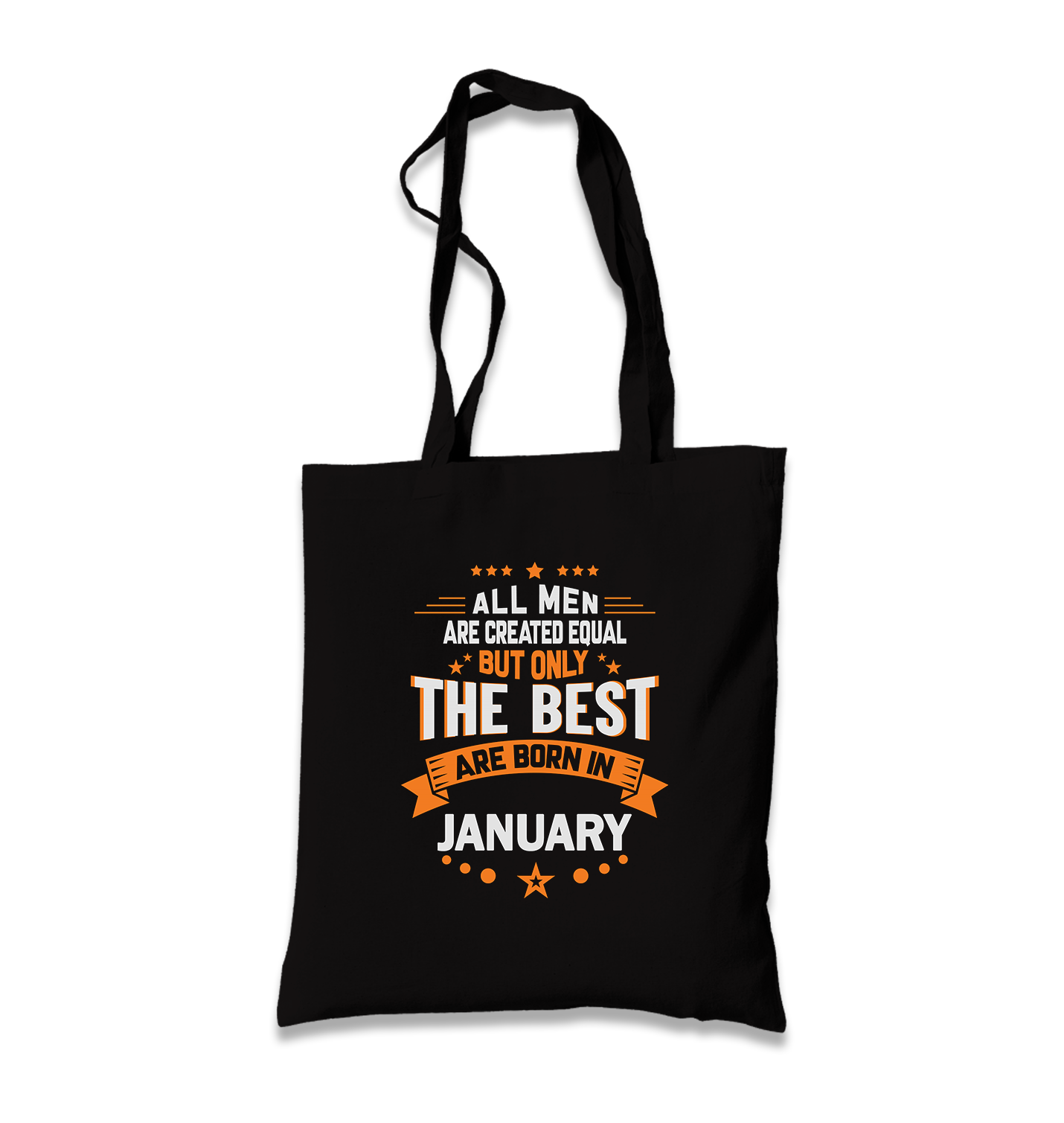 Zodiac - Born in January Best Black Canvas Totebag - Premium  from W.E.N.S. WIND - Just 4990! Shop now at W.E.N.S. WIND