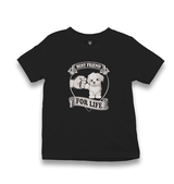 Dog-The Best Friend Kid's Black T-shirt - Premium  from W.E.N.S. WIND - Just 5990! Shop now at W.E.N.S. WIND