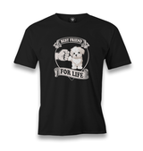 Dog-The Best Friend Men's Black Tshirt - Premium  from W.E.N.S. WIND - Just 6490! Shop now at W.E.N.S. WIND