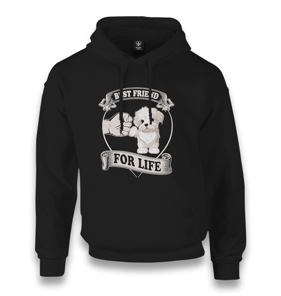 Dog-The Best Friend Unisex Black Hoodie - Premium  from W.E.N.S. WIND - Just 11990! Shop now at W.E.N.S. WIND