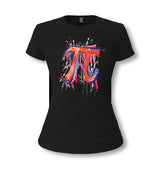 Mathematics - Pi Bucket Women's Black T-shirt - Premium Women's T-shirt from W.E.N.S. WIND - Just 6490! Shop now at W.E.N.S. WIND