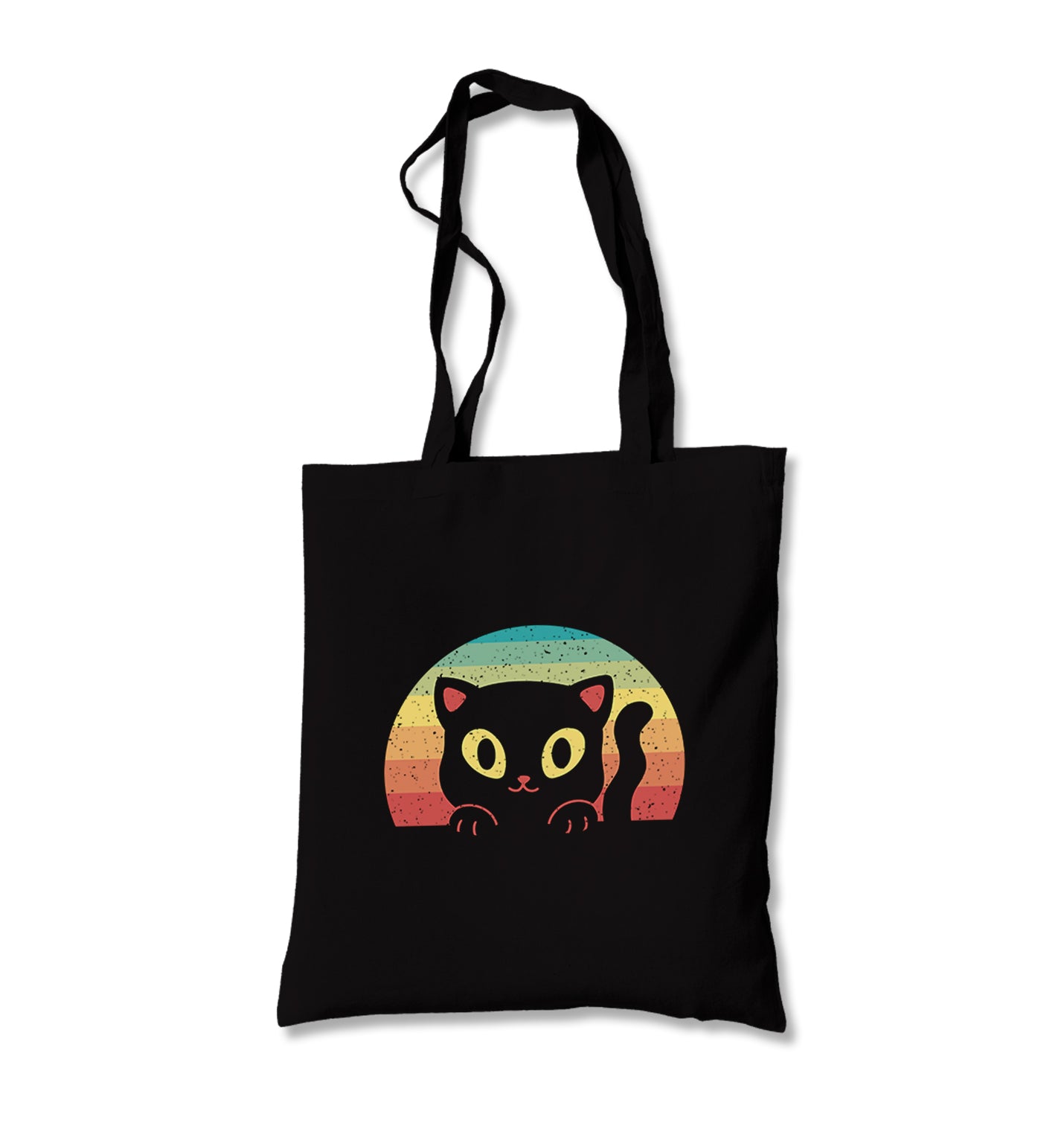 Baby Cat Looking from a Retro Background Canvas Totebag - Premium  from Wenswind - Just 4990! Shop now at W.E.N.S. WIND