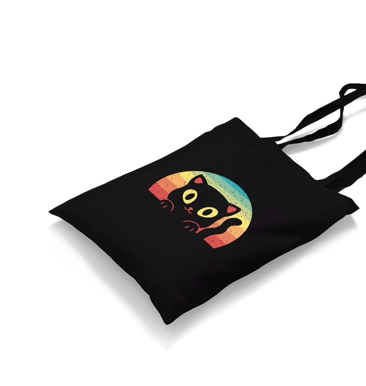 Baby Cat Looking from a Retro Background Canvas Totebag - Premium  from Wenswind - Just 4990! Shop now at W.E.N.S. WIND