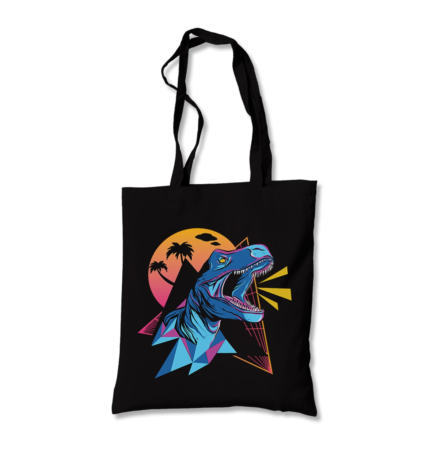 Dinosaur Roar Retro Canvas Totebag - Premium  from Wenswind - Just 4990! Shop now at W.E.N.S. WIND