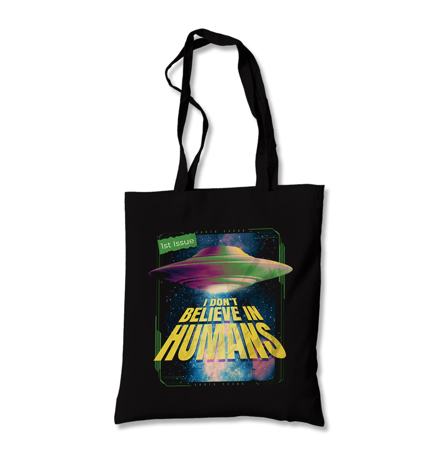 I Don't Believe in Humans II Canvas Totebag - Premium  from Wenswind - Just 4990! Shop now at W.E.N.S. WIND