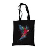 Parrot Splashing Colors Canvas Totebag - Premium  from Wenswind - Just 4990! Shop now at W.E.N.S. WIND