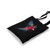 Parrot Splashing Colors Canvas Totebag - Premium  from Wenswind - Just 4990! Shop now at W.E.N.S. WIND