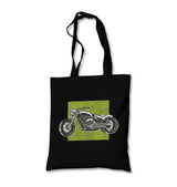 Motorcyle on Green - Canvas Totebag - Premium  from Wenswind - Just 4990! Shop now at W.E.N.S. WIND