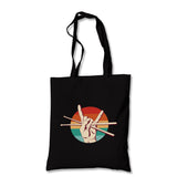 Drum Sticks Rock Sign Canvas Totebag - Premium  from Wenswind - Just 4990! Shop now at W.E.N.S. WIND