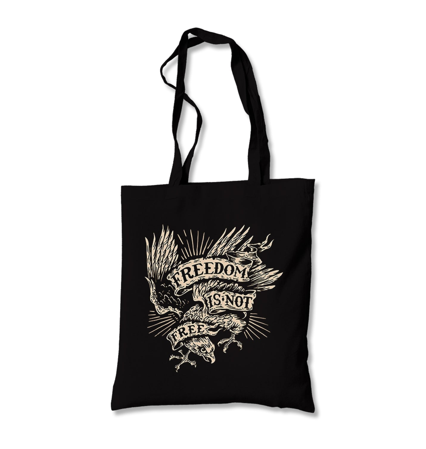 Eagle Freedom is not Free Canvas Totebag - Premium  from Wenswind - Just 4990! Shop now at W.E.N.S. WIND