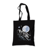 Astronaut Space Motorcycle Canvas Totebag - Premium  from Wenswind - Just 4990! Shop now at W.E.N.S. WIND