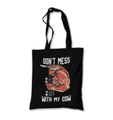 Bodybuilding Don't Mess With My Cow Canvas Totebag - Premium  from Wenswind - Just 4990! Shop now at W.E.N.S. WIND