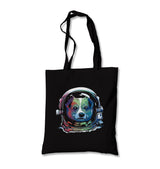 Space Dog Astronaut Canvas Totebag - Premium  from Wenswind - Just 5990! Shop now at W.E.N.S. WIND