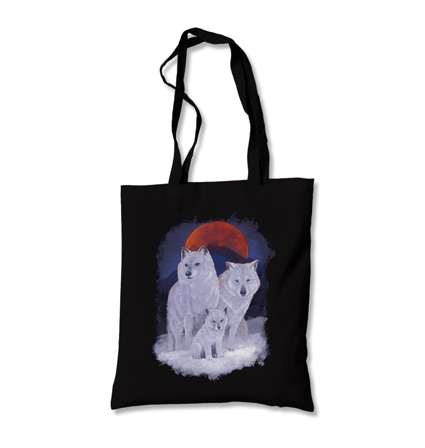 Wolf Family Canvas Totebag - Premium  from Wenswind - Just 4990! Shop now at W.E.N.S. WIND