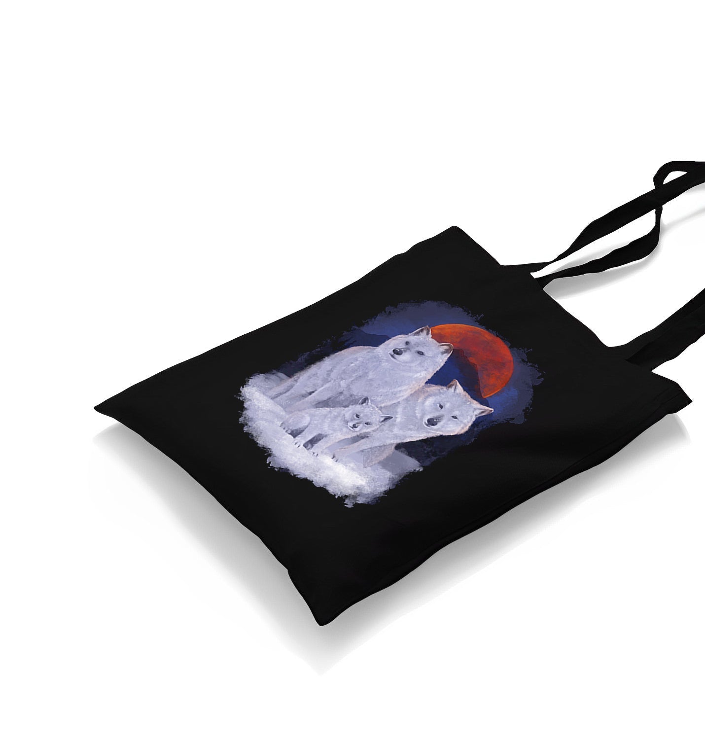 Wolf Family Canvas Totebag - Premium  from Wenswind - Just 4990! Shop now at W.E.N.S. WIND