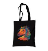 Horse Rainbow Hair Canvas Totebag - Premium  from Wenswind - Just 4990! Shop now at W.E.N.S. WIND