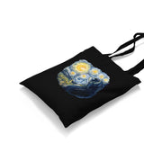 Cat in Van Gogh's Starry Night Canvas Totebag - Premium  from W.E.N.S. WIND - Just 4990! Shop now at W.E.N.S. WIND