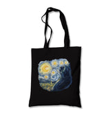 Cat in Van Gogh's Starry Night Canvas Totebag - Premium  from W.E.N.S. WIND - Just 4990! Shop now at W.E.N.S. WIND