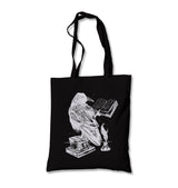 A Raven Reading Book Canvas Totebag - Premium  from Wenswind - Just 4990! Shop now at W.E.N.S. WIND