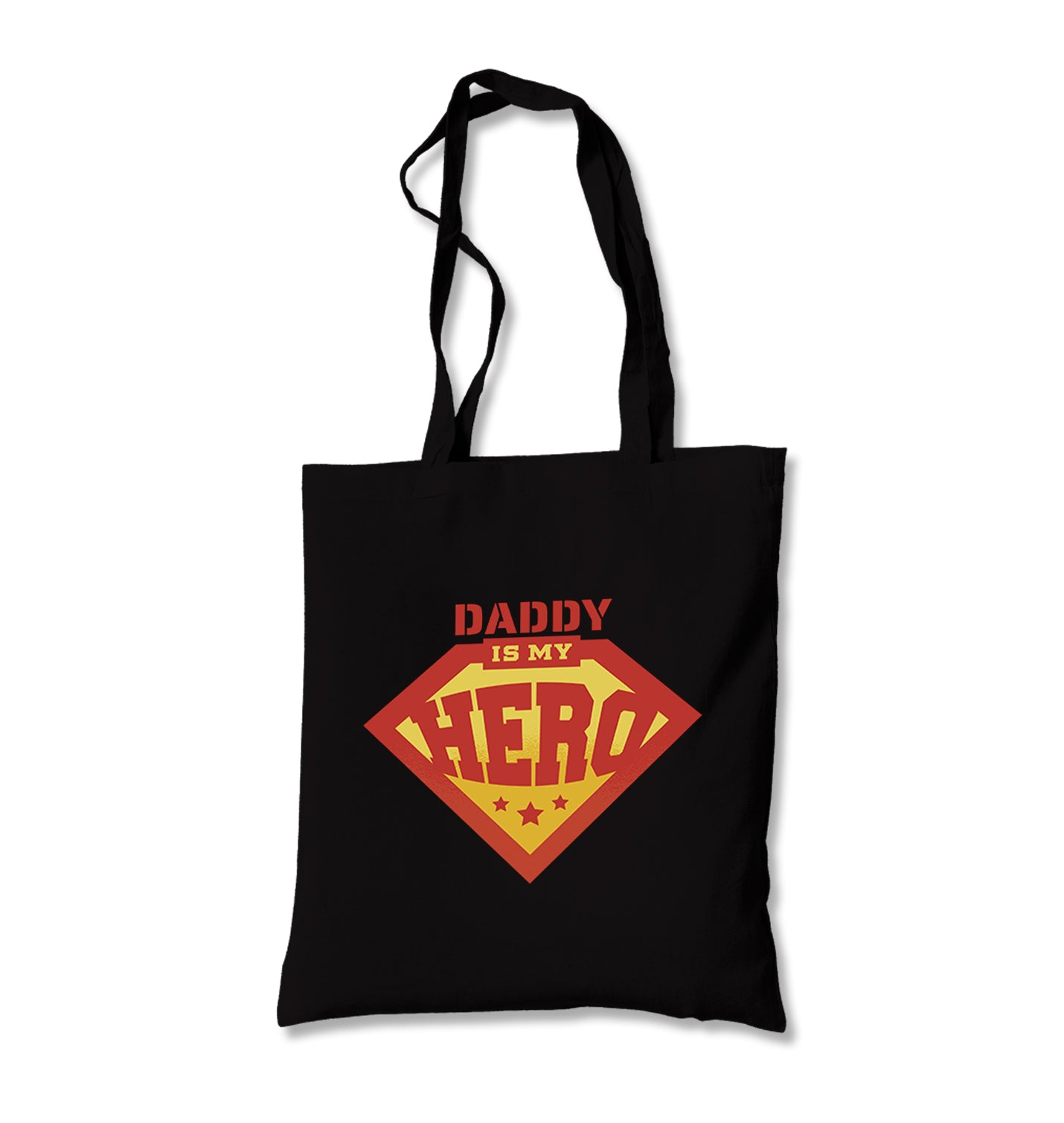 Daddy is My Hero Logo Canvas Totebag - Premium  from Wenswind - Just 4990! Shop now at W.E.N.S. WIND