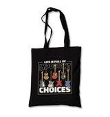 Electric Guitars and Choices Canvas Totebag - Premium  from Wenswind - Just 4990! Shop now at W.E.N.S. WIND