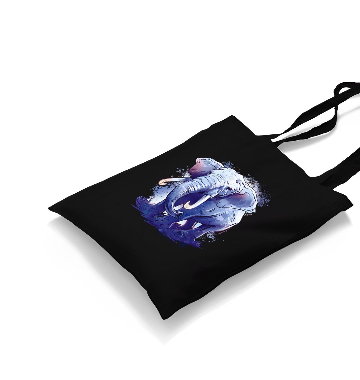 Purple Elephant Canvas Totebag - Premium  from Wenswind - Just 5990! Shop now at W.E.N.S. WIND
