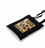 A Foot Kicking a Soccer Ball Black Canvas Totebag - Premium  from W.E.N.S. WIND - Just 4990! Shop now at W.E.N.S. WIND