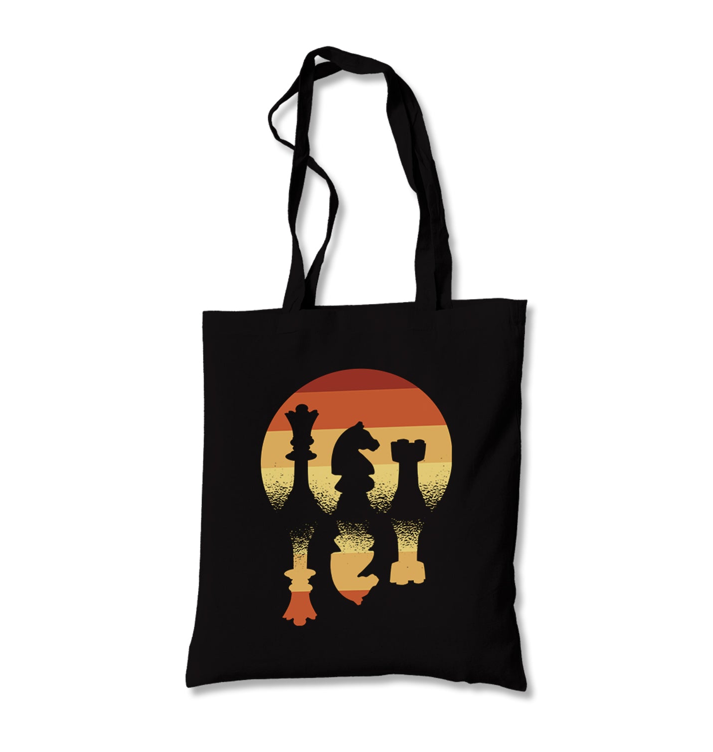 Mirrored Chess Pieces Canvas Totebag - Premium  from Wenswind - Just 5990! Shop now at W.E.N.S. WIND