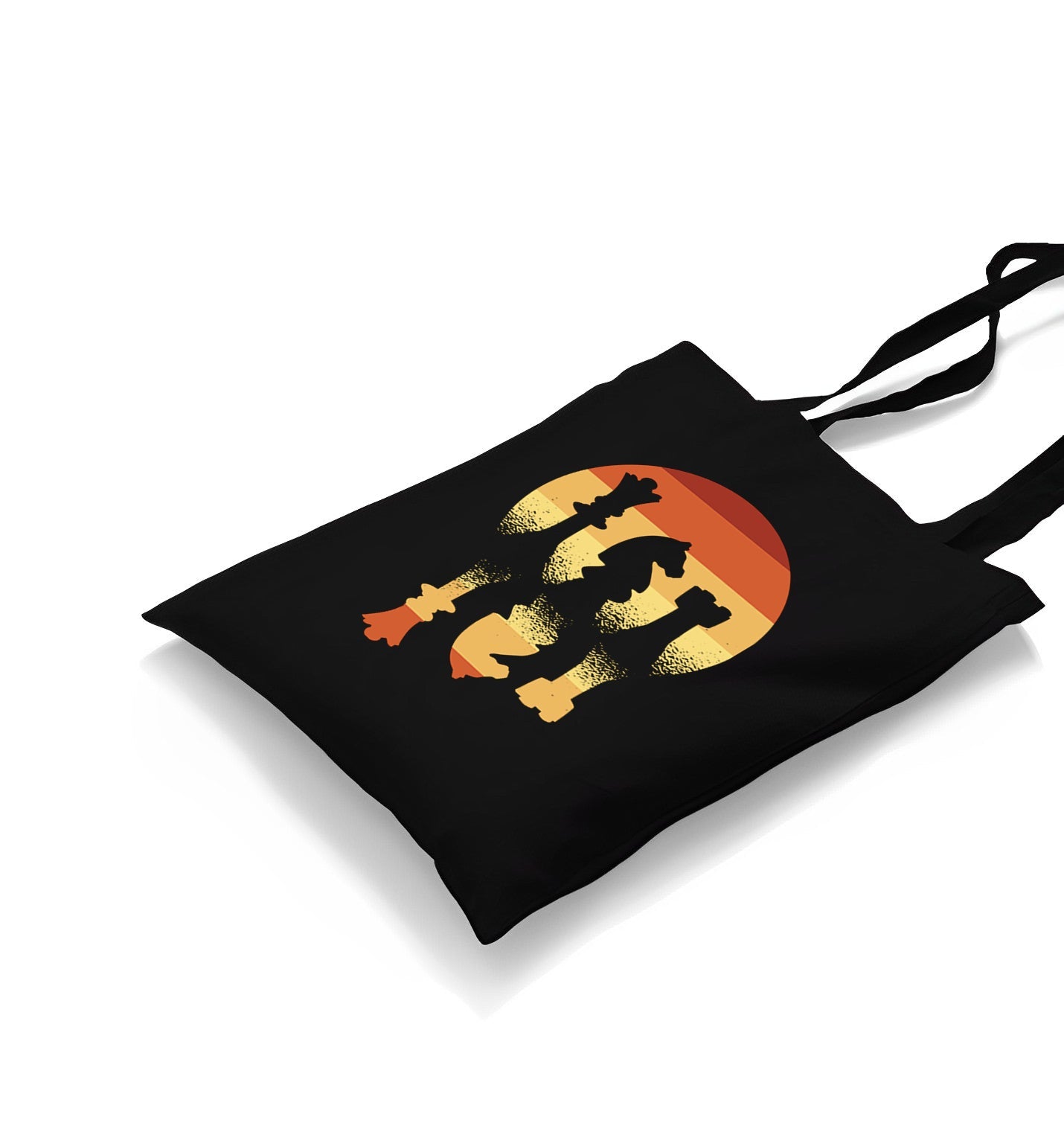 Mirrored Chess Pieces Canvas Totebag - Premium  from Wenswind - Just 5990! Shop now at W.E.N.S. WIND