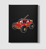 Remote Control Red Car Toy Black Canvas Wall Art 35x40cm - Premium  from W.E.N.S. WIND - Just 7990! Shop now at W.E.N.S. WIND