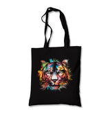 Colorful Tiger Head Canvas Totebag - Premium  from Wenswind - Just 4990! Shop now at W.E.N.S. WIND