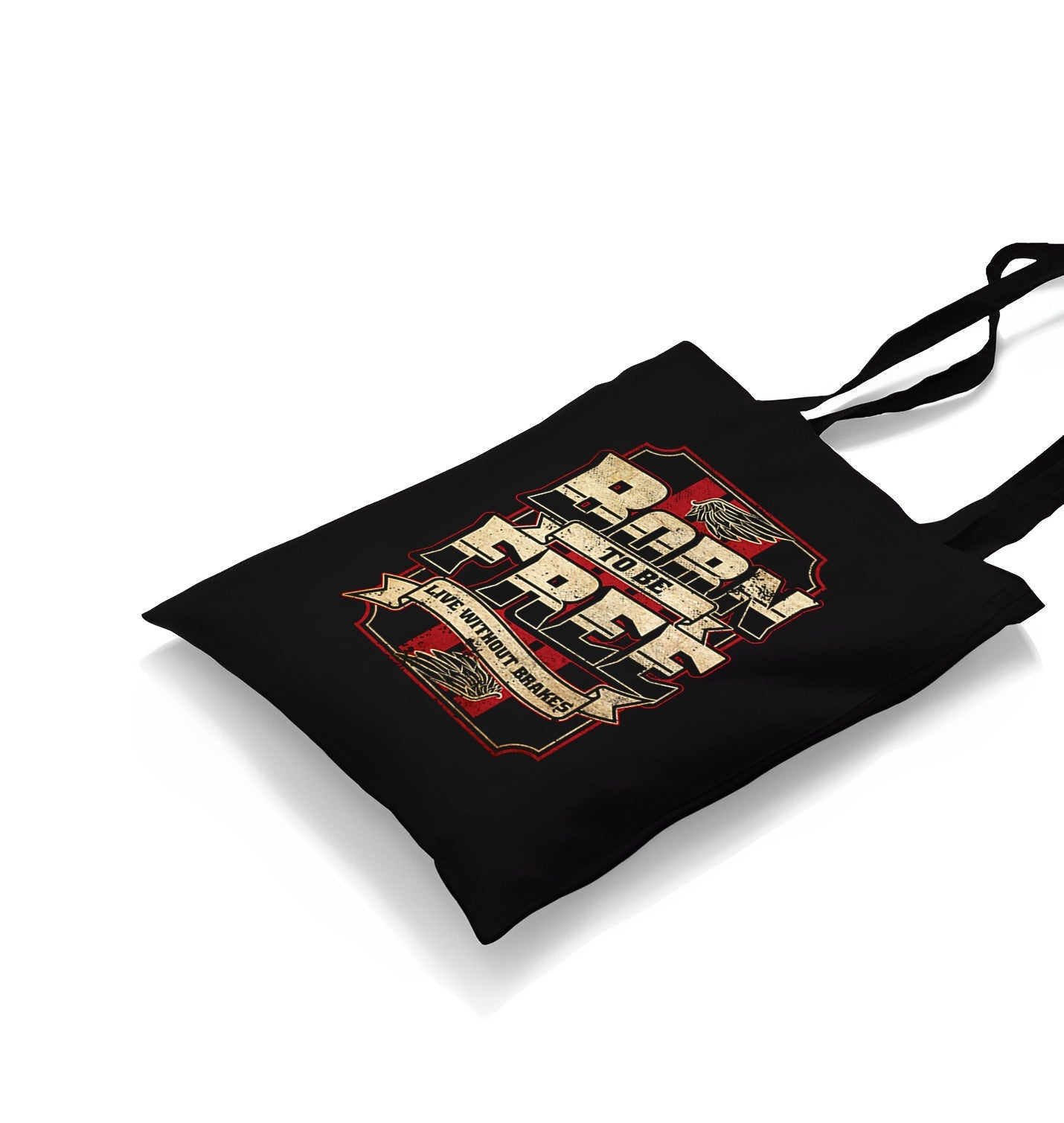 Motorcycle Live Without Brakes Canvas Totebag - Premium  from Wenswind - Just 4990! Shop now at W.E.N.S. WIND