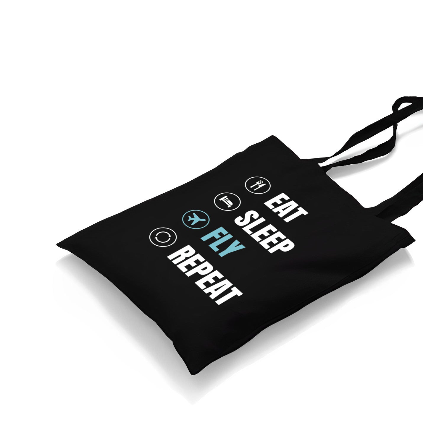 Plane Pilot Eat Sleep Fly Canvas Totebag - Premium  from Wenswind - Just 5990! Shop now at W.E.N.S. WIND