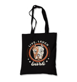 Pitbull Dog Live Laugh Bark Canvas Totebag - Premium  from Wenswind - Just 5990! Shop now at W.E.N.S. WIND