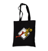 Double Seat Stunt on a Motorcycle Canvas Totebag - Premium  from Wenswind - Just 4990! Shop now at W.E.N.S. WIND