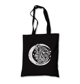 Tattoo Wolf Moon and Stars Canvas Totebag - Premium  from Wenswind - Just 4990! Shop now at W.E.N.S. WIND