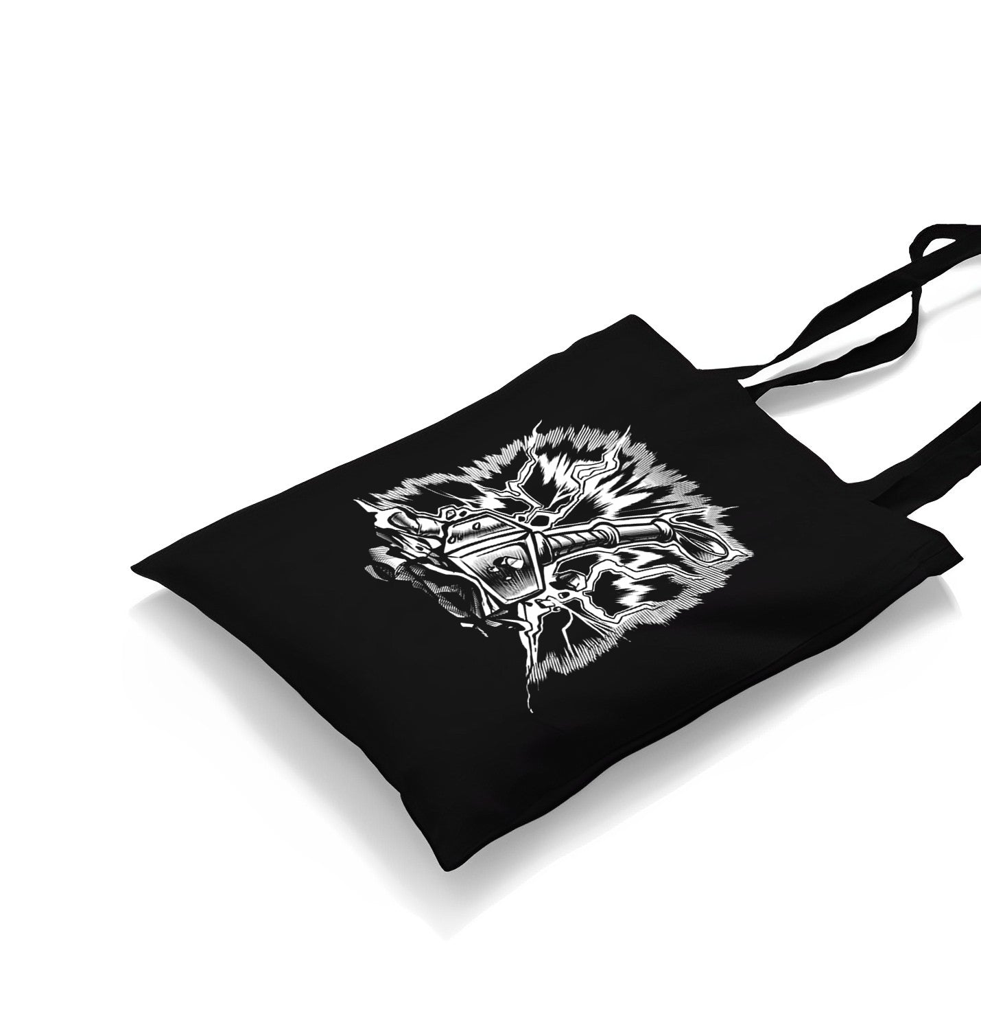 Thor´s Hammer Striking a Surface Canvas Totebag - Premium  from Wenswind - Just 4990! Shop now at W.E.N.S. WIND