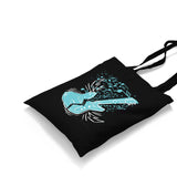 Broken Electric Guitar with Music Notes Around Canvas Totebag - Premium  from Wenswind - Just 4990! Shop now at W.E.N.S. WIND