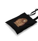 Owl with its Head Turned Sideways Canvas Totebag - Premium  from Wenswind - Just 4990! Shop now at W.E.N.S. WIND
