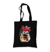 Funny Crowing Rooster Face Canvas Totebag - Premium  from Wenswind - Just 4990! Shop now at W.E.N.S. WIND