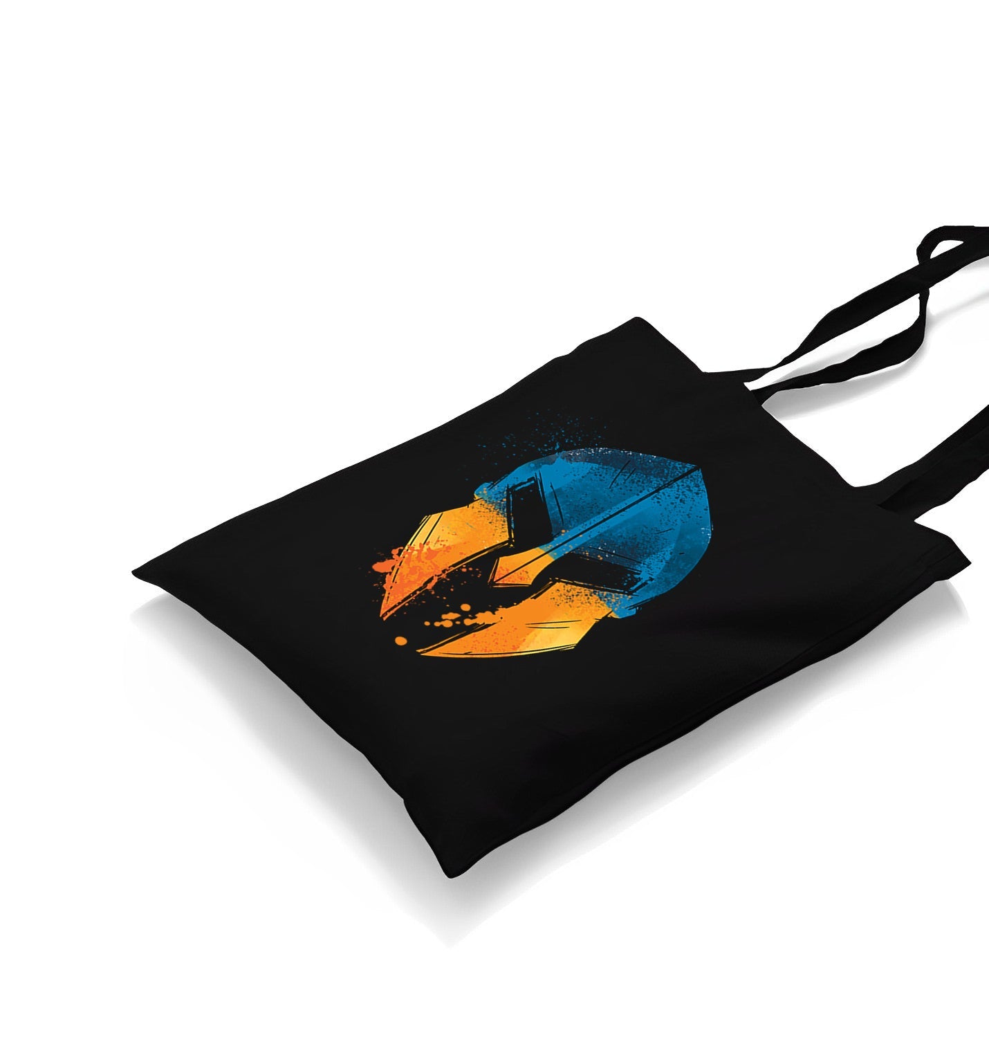 Two Colors Spartan Helmet Canvas Totebag - Premium  from Wenswind - Just 4990! Shop now at W.E.N.S. WIND