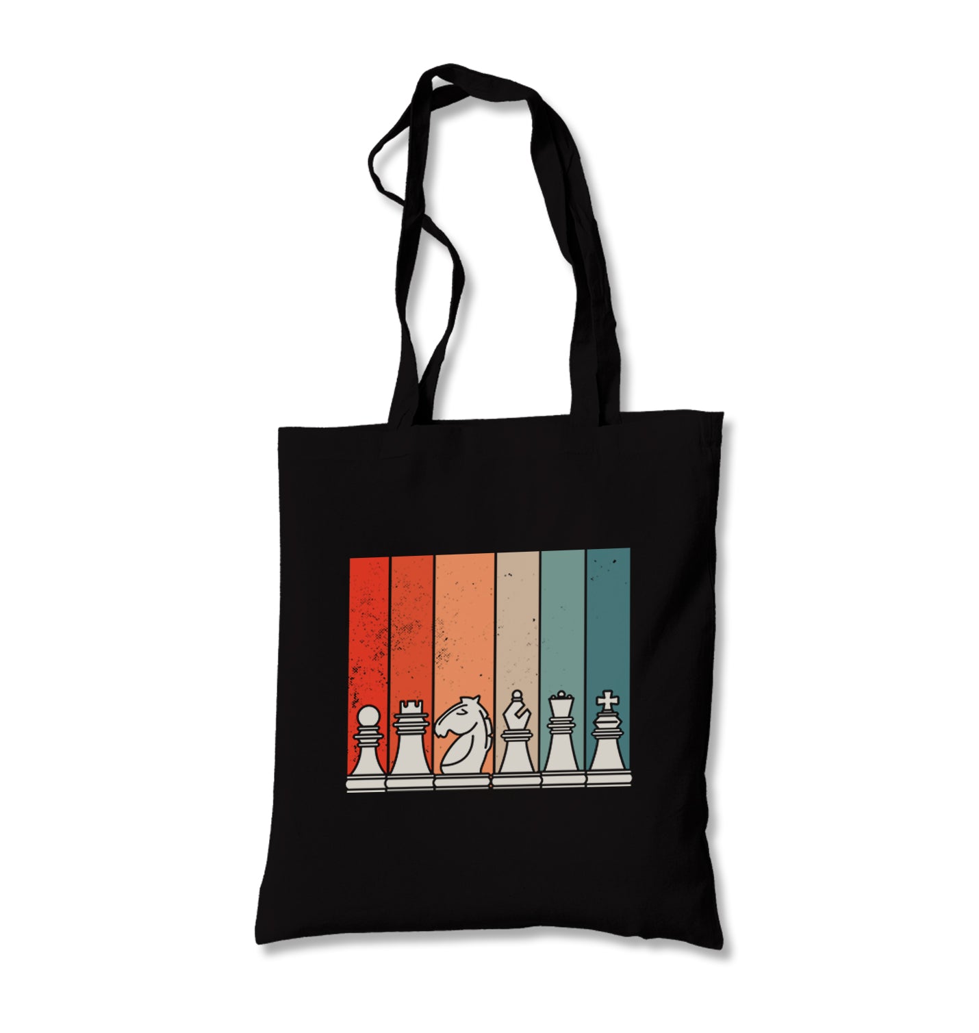 Chess Pieces Retro Canvas Totebag - Premium  from Wenswind - Just 4990! Shop now at W.E.N.S. WIND
