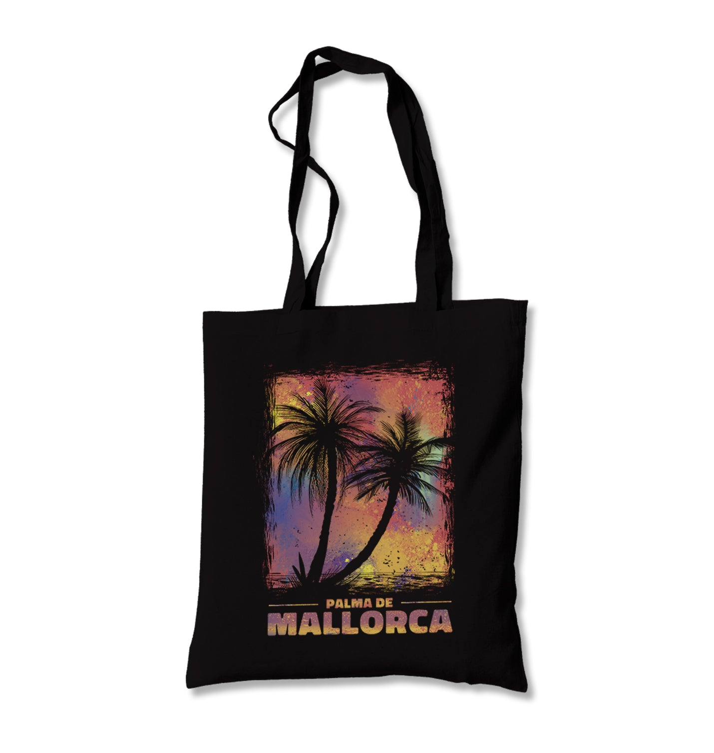 Summer Mallorca Palm Trees Canvas Totebag - Premium  from Wenswind - Just 4990! Shop now at W.E.N.S. WIND