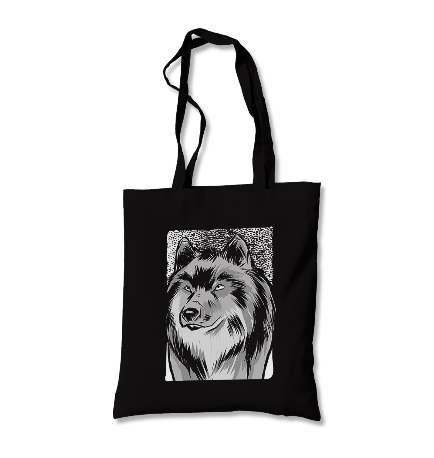 Serious Wolf Canvas Totebag - Premium  from Wenswind - Just 5990! Shop now at W.E.N.S. WIND