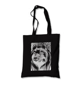 Serious Wolf Canvas Totebag - Premium  from Wenswind - Just 5990! Shop now at W.E.N.S. WIND