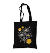 Flowers with Stars Canvas Totebag - Premium  from Wenswind - Just 4990! Shop now at W.E.N.S. WIND