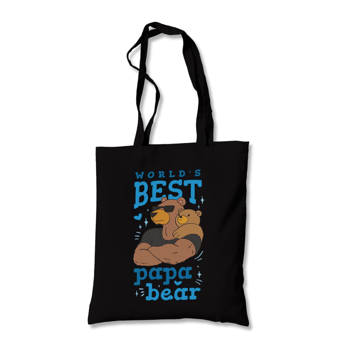 World's Best Papa Bear Canvas Totebag - Premium  from Wenswind - Just 4990! Shop now at W.E.N.S. WIND